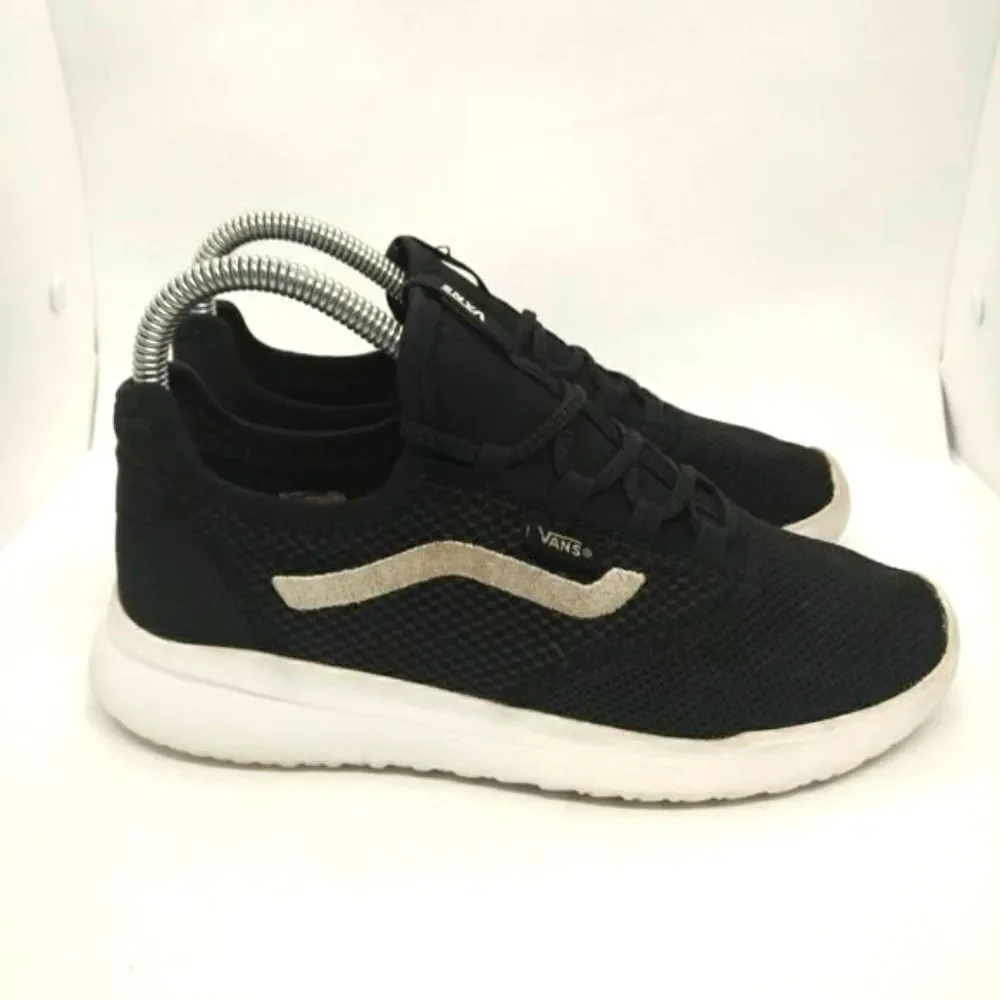 Vans Ultracush Lite Athletic Sneakers Youth Size 5 Black Grey White Vans Kids Sn